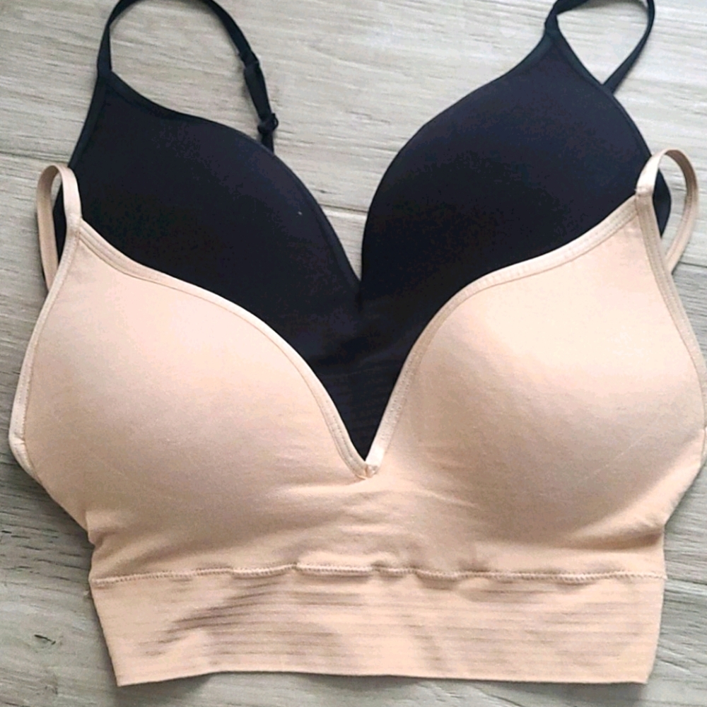 Jockey Bralette (2 one nude one black)